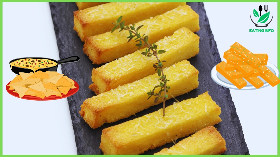 Crispy Baked Polenta Chips with Fresh Pesto Dip Recipe