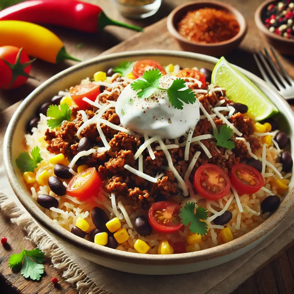 Craving something hearty and delicious? This Mexican ground beef rice bowl is packed with bold flavors and pure comfort in every bite