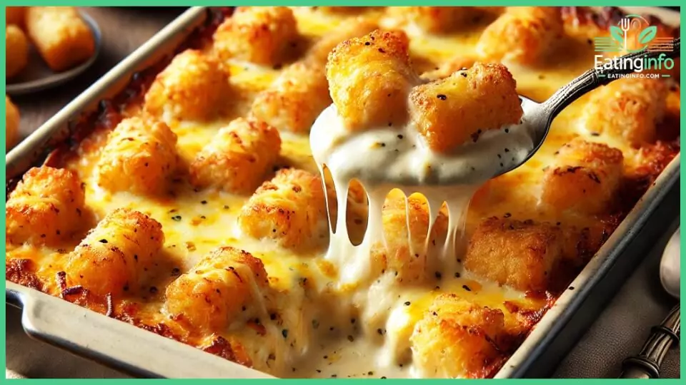 Easy Tater Tot Casserole with Cream of Mushroom Soup