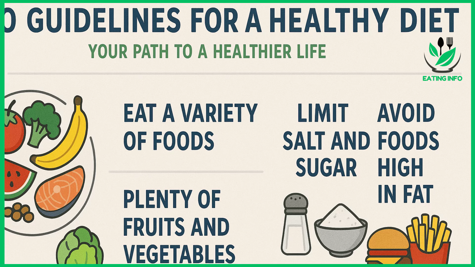 WHO Guidelines for a Healthy Diet: Start Your Journey to Wellness